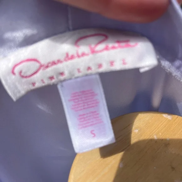 Oscar de la Renta Light Purple Satin Robe - Picture 13 of 15